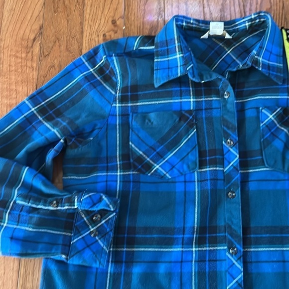Natural Reflections Plaid Flannel Button Up Shirt Relax XL Western Layered Top - Picture 7 of 13